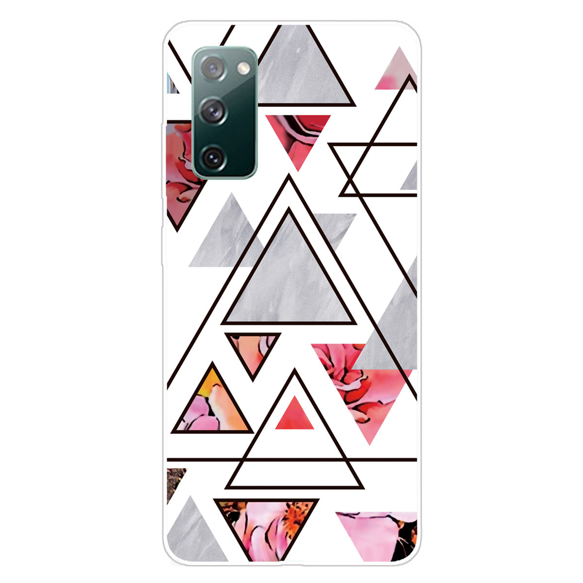 Triangle Marble Pattern Soft TPU Shockproof Phone Back Cover Case for Samsung Galaxy S20 FE/S20 FE 5G/S20 Lite/S20 FE 2022 - Style C Triangle Marble Pattern Soft TPU Shockproof Phone Back Cover Case for Samsung Galaxy S20 FE/S20 FE 5G/S20 Lite/S20 FE 2022 - Style C